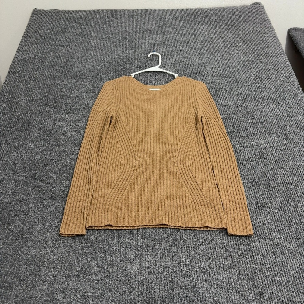 Banana Republic Sweater Womens XS Brown Merino Wool Cashmere Ribbed Knit Casual